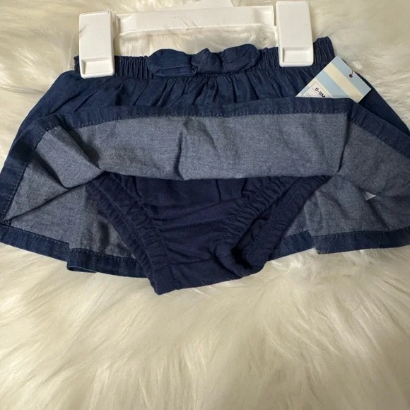 2Pcs Cat & Jack Denim Skirt & Baby Bloomer Size 6/9 Months NWT - Picture 5 of 9